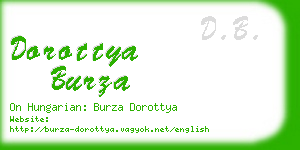 dorottya burza business card